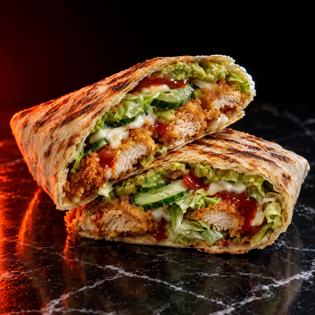 Burrito Il Croccante con pollo croccante e guacamole